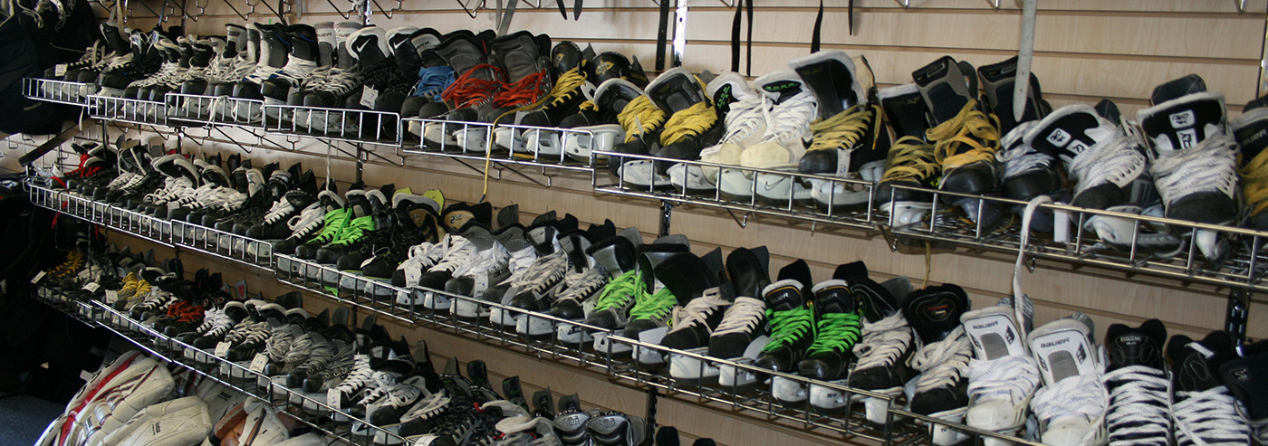 Sport shoes on the shelf